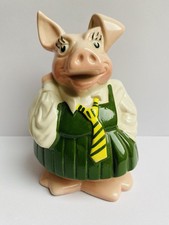 Vintage 1980’s Natwest Pig Money Box, ANNABEL Piggy Bank, Original stopper