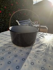 Vintage Black & Blue Enamel