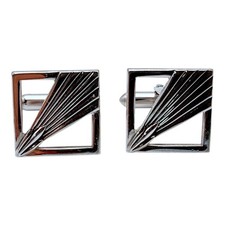 Vintage swank silver square - vintage,