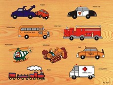 Wooden Peg Puzzle, Transport
