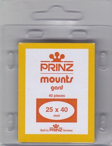 Prinz black stamp mounts 25x40 - stamp,