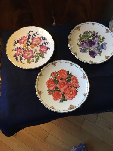 Three decorative plates