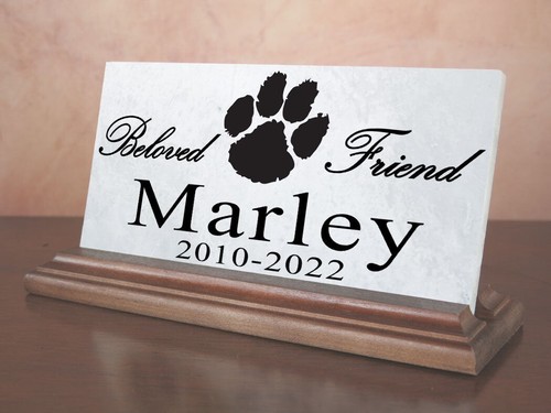 Dog memorial plaque keepsake - dog,