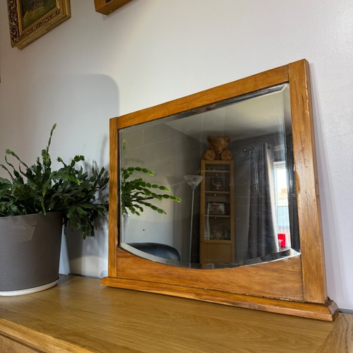 Vintage bevelled mirror - vintage,