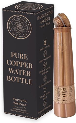 Pure copper water bottle - pure,