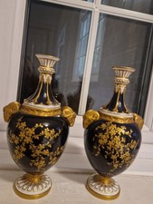 Splendid × 2 Vintage Royal Worcester Porcelain Vases