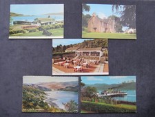 5 POSTCARDS OF TIGHNABRUAICH, PIER KYLES KITCHEN SUSY'S TEAROOM CRAIGENOWER HOME