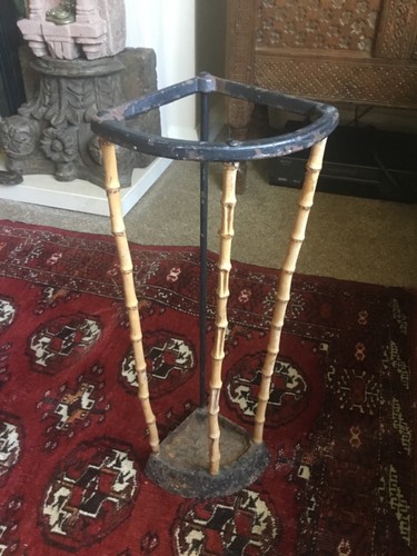 Antique cast iron - and, bamboo