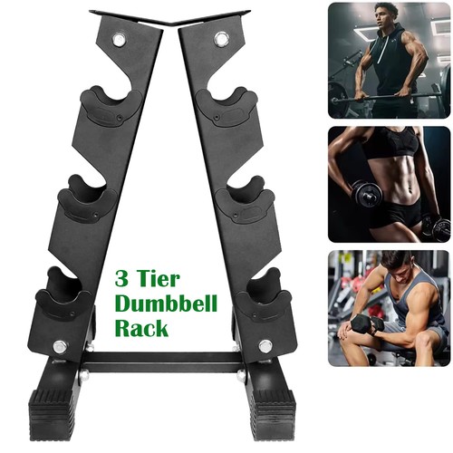 3tier dumbbell rack storage - dumbbell,