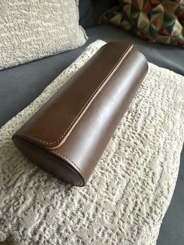 Watch travel case leather - leather, 3