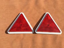 Rubbolite..P/R Warning Triangles suit Rice Horsebox/ Tractor Trailer..etc ( NOS)