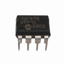 PIC12F675-I/P  PIC Microchip Microcontroller DIP 8 PIN I/P MCU