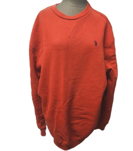 Polo men orange soft crew - us,