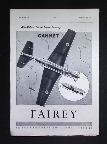 Original 1953 advert - advert, fairey
