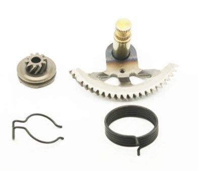 Kickstart shaft spring - shaft, gear