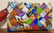 Nahui Ollin Snack Disney Faces Candy Wrapper Wrist Zipper Bag. Unused.