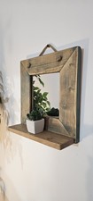 Handmade Mirror with Shelf