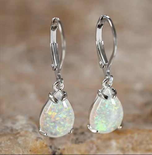 Silver opal white - opal,