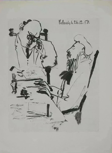 Pablo picasso human comedy - human,