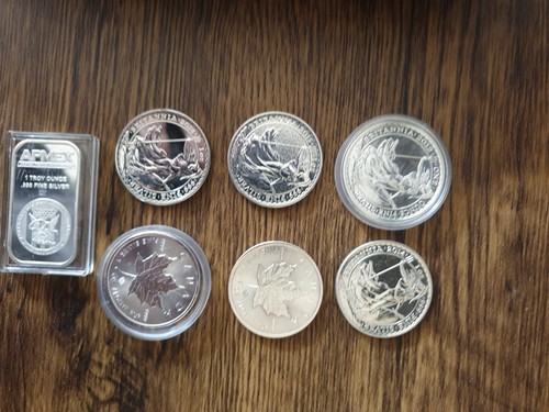 Silver x4britannia x2maple - silver, oz.