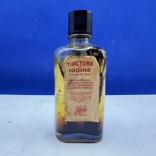 Tincture of Iodine B.P  BOOTS Chemists Nottingham Vintage Bottle 1930’s