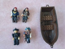 Pirates Of The Caribbean, Jack Sparrow, Swann, Davy Jones. Mega Bloks Figures