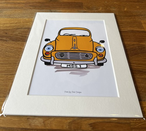 Morris minor original drawing - original,