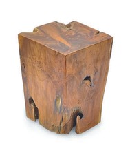 Square Wooden Lamp Side Table