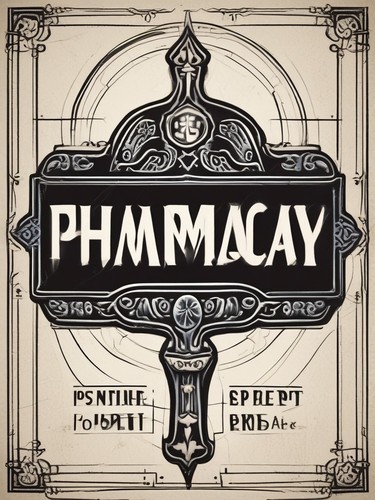 Vintage pharmacy sign - sign,