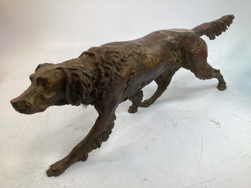 Vintage bronze pointer - 16”,