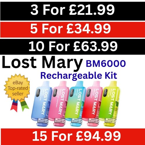 Lost mary bm6000 rechargeable - bm6000,