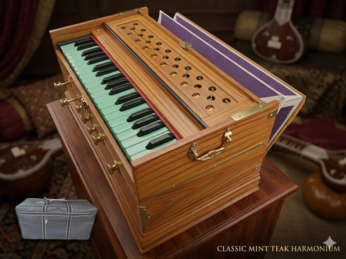 Indian harmonium teakwood - harmonium, 3.5