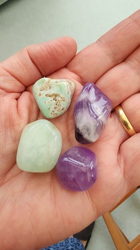 Crystals variscite amethyst - crystals,