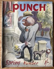 Edward Ardizzone PUNCH MAGAZINE April 1956 Spring Ronald Searle ADVERTS 1950's