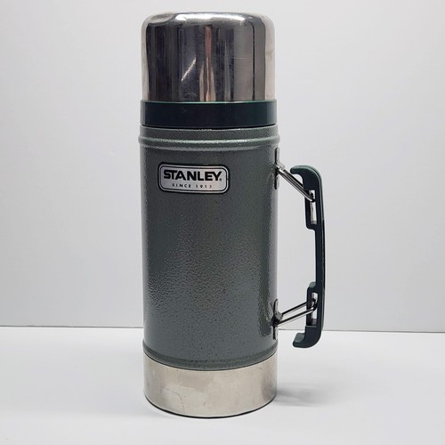Stanley green vacuum flask - stanley,