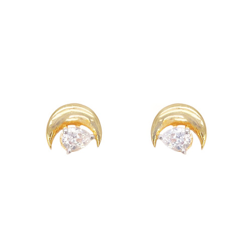 22ct gold crescent - gold, pear
