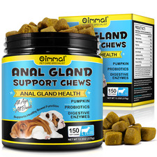 Anal Gland Dog Treats Fibre Supplement Soft Chews Pumpkin & Digestive Enzymes