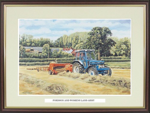 Tractor framed print