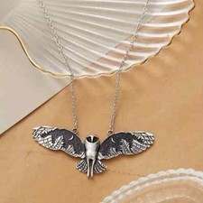Silver owl moon forest - owl,