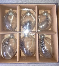 TWO SET OF 6 GLASS HANGING