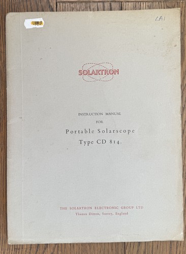 Solartron cd814 portable - solartron,