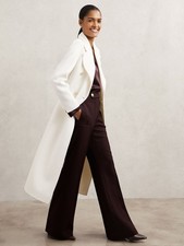 Reiss Womens Cream Wool blend
