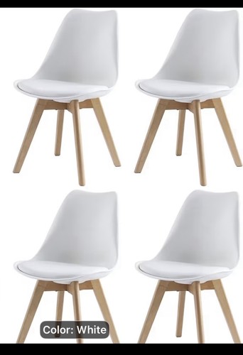 Set white dining - of,