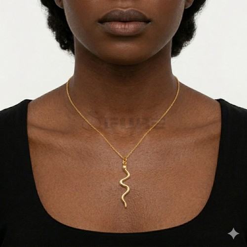 18ct gold hypoallergenic snake - 18ct,