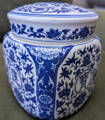 Collectable blue and white