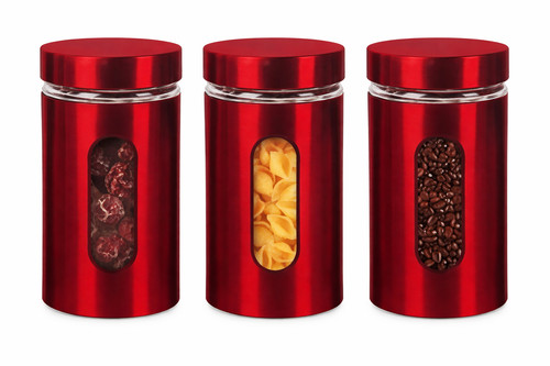 3pc glass storage jar set - 3pc,