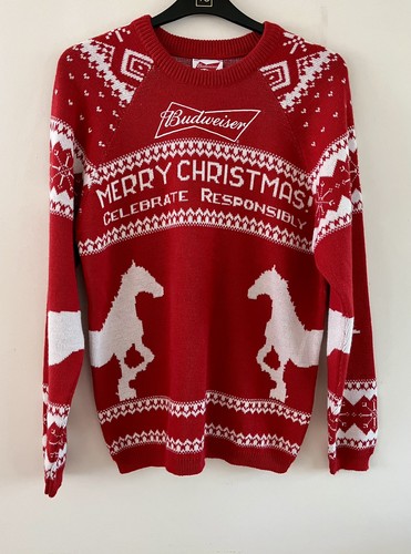 Budweiser christmas jumper red - christmas,