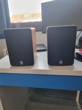 Q Acoustics 1010i small but powerful stereo Bookshelf Speakers - Beech finish