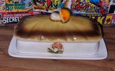 Vintage Butter Dish Merry