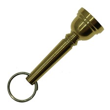 Brass mouthpiece keyring - mouthpiece,